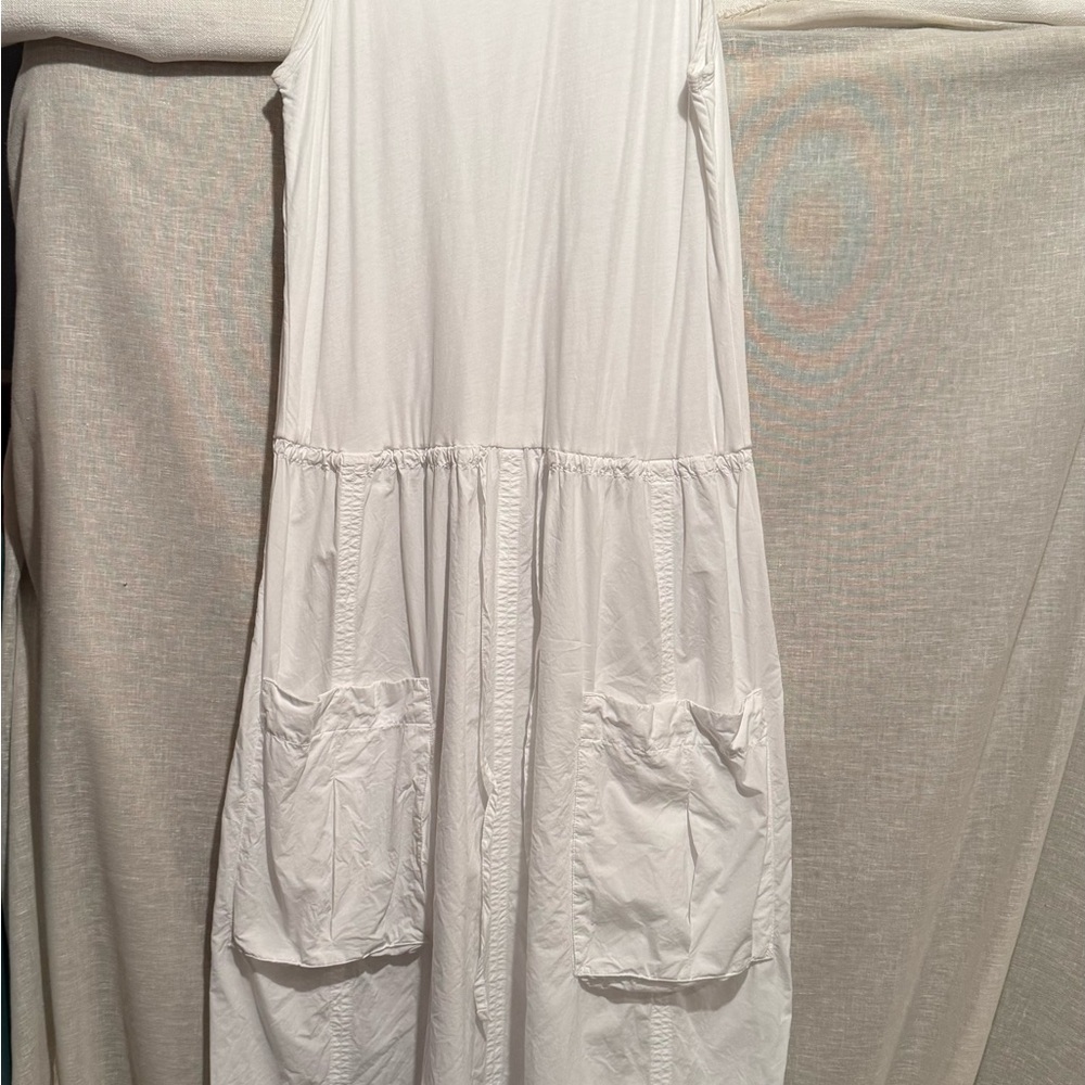 James Perse White Sleeveless Sundress sz large